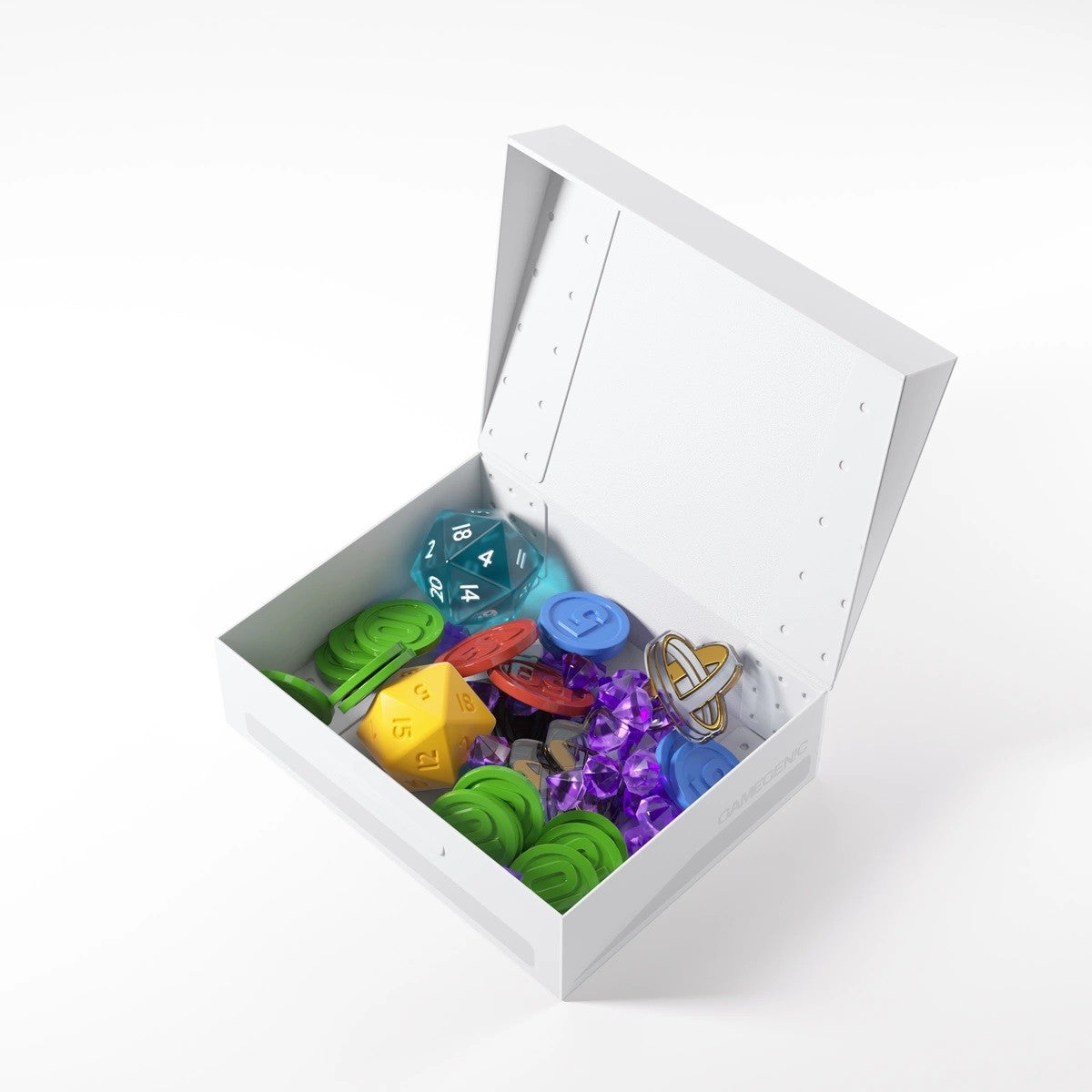 Token Holder Caja Para Cartas Y Fichas - Blanco