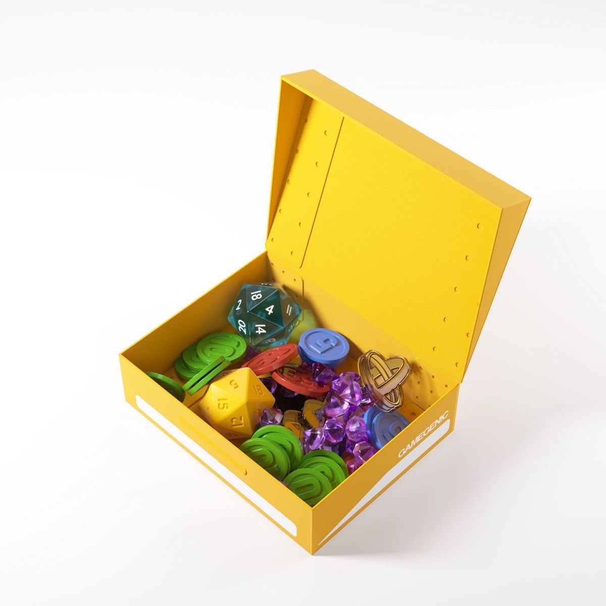 Token Holder Caja Para Cartas Y Fichas - Amarillo