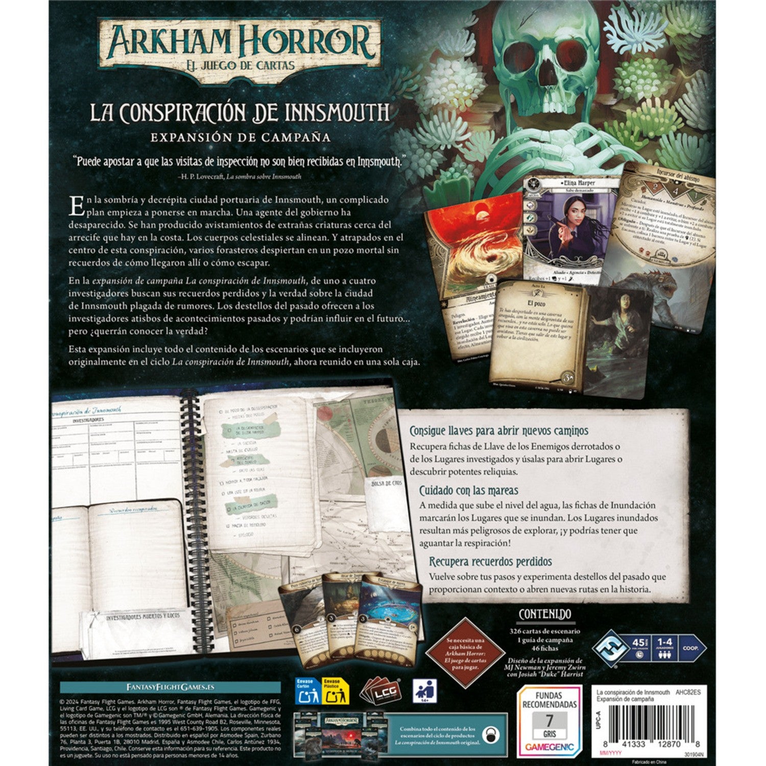 Arkham Horror Lcg La Conspiracion De Innsmouth Expansion Campaña