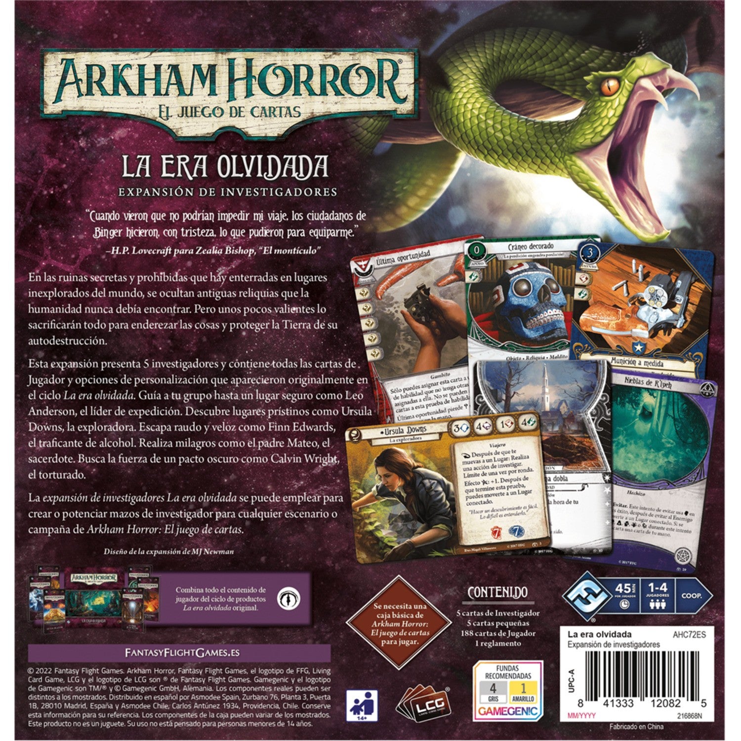 Arkham Horror: La Era Olvidada - Expansión Investigadores