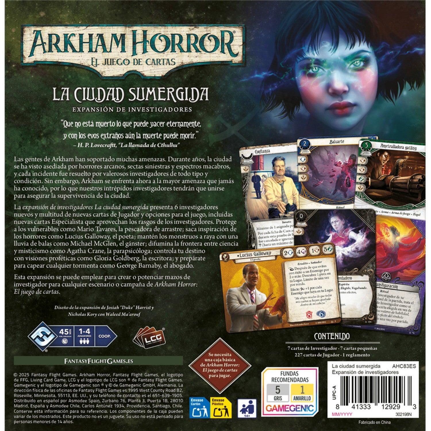 Arkham Horror: La Ciudad Sumergida - Expansión Investigadores