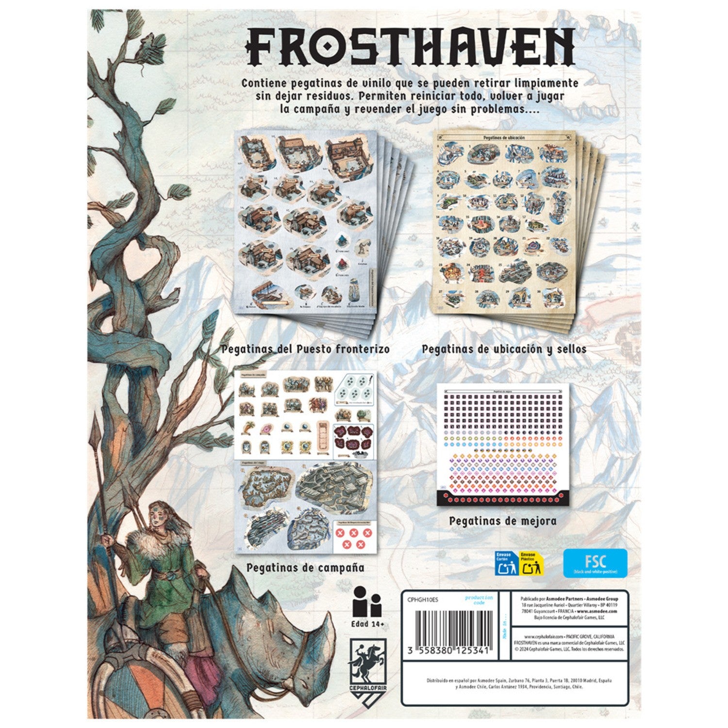 Frosthaven: Pegatinas Reutilizables