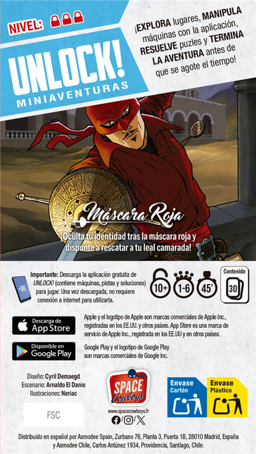 Unlock! Miniaventuras Máscara Roja