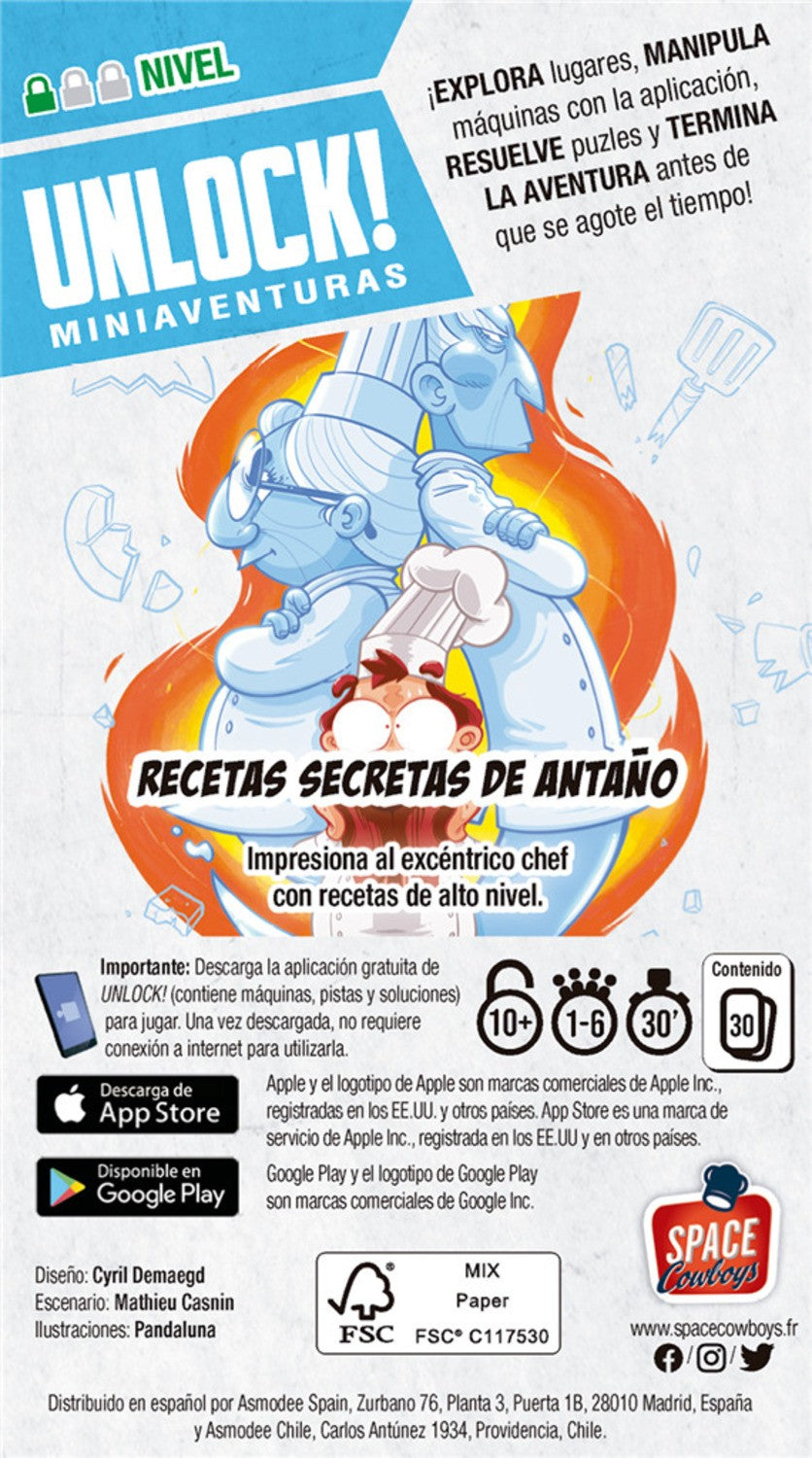 Unlock! Miniaventuras Recetas Secretas De Antaño