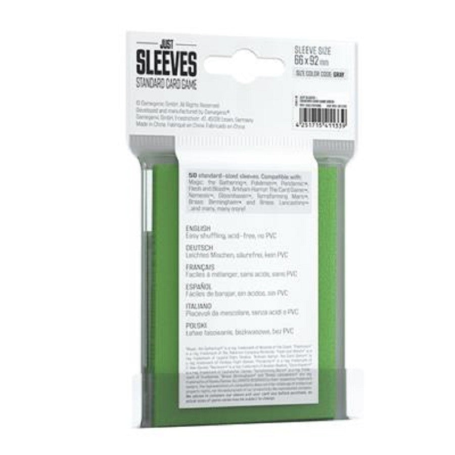 Fundas 66x92 mm - Just Sleeves Standard x 50 - Verde