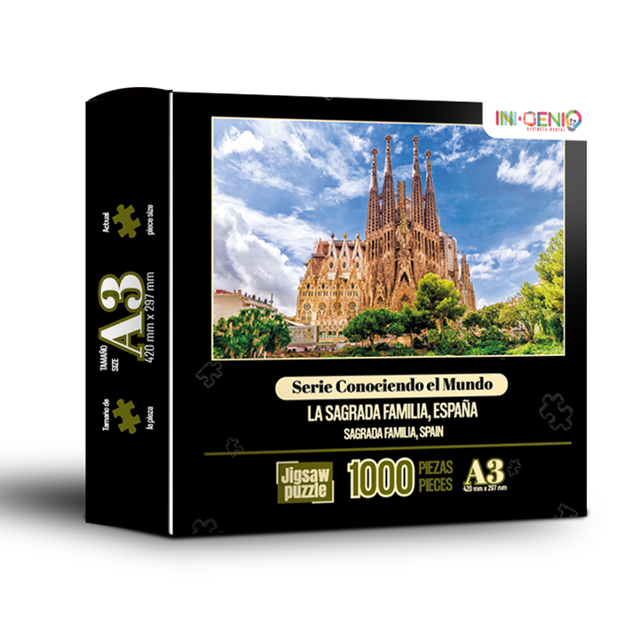 Rompecabezas Mini - La Sagrada Familia, España - 1000 Piezas