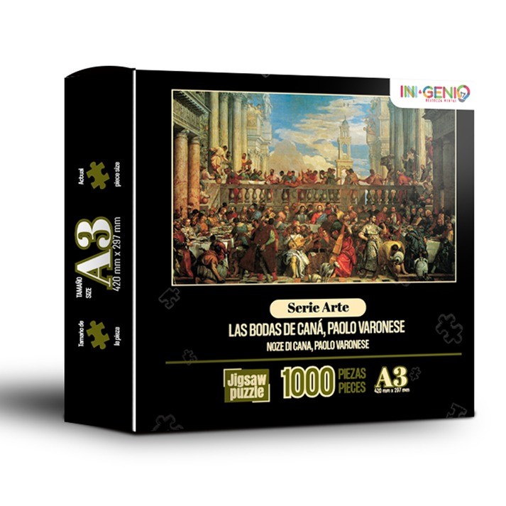 Rompecabezas Mini - Las Bodas de Caná, Paolo Veronese - 1000 Piezas