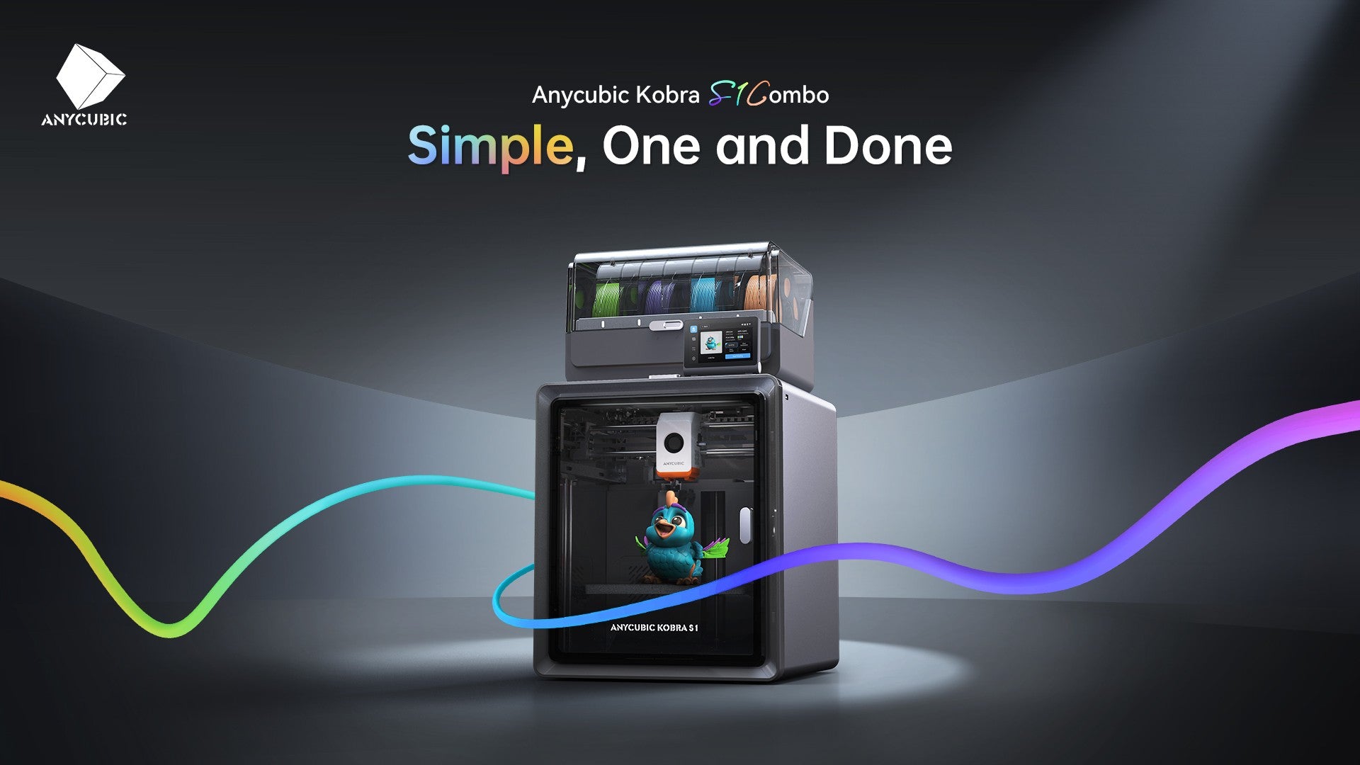 Impresora Filamento Anycubic Kobra S1 Combo