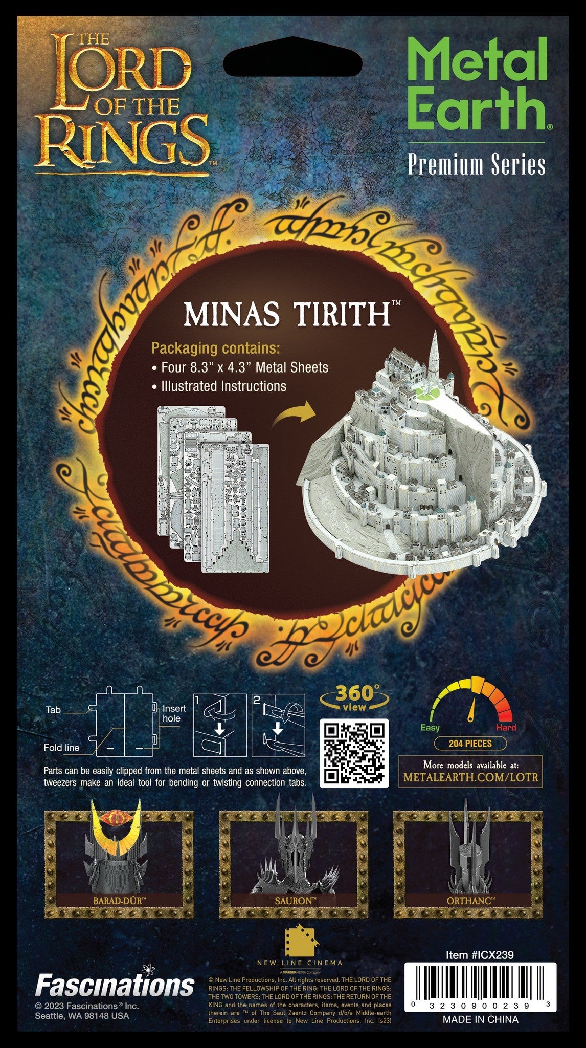 Minas Tirith - El Señor De Los Anillos - Para Armar