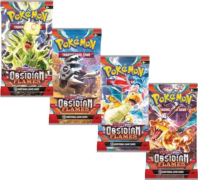 Pokémon: Escarlata y Púrpura - Llamas Obsidianas Lote de paquetes de mejora