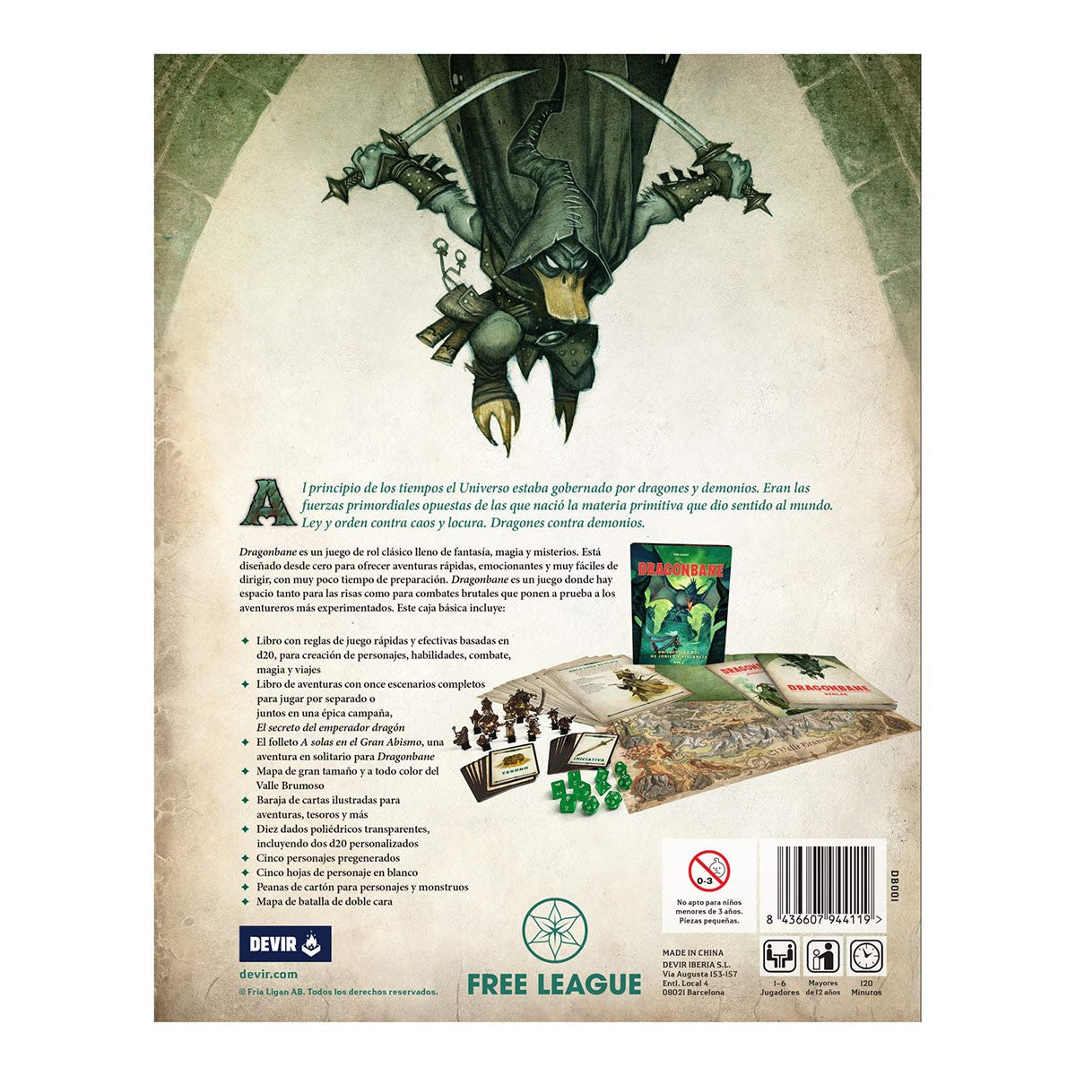 Caja De Inicio Dragonbane - Un Juego De Rol De Júbilo Y Violencia