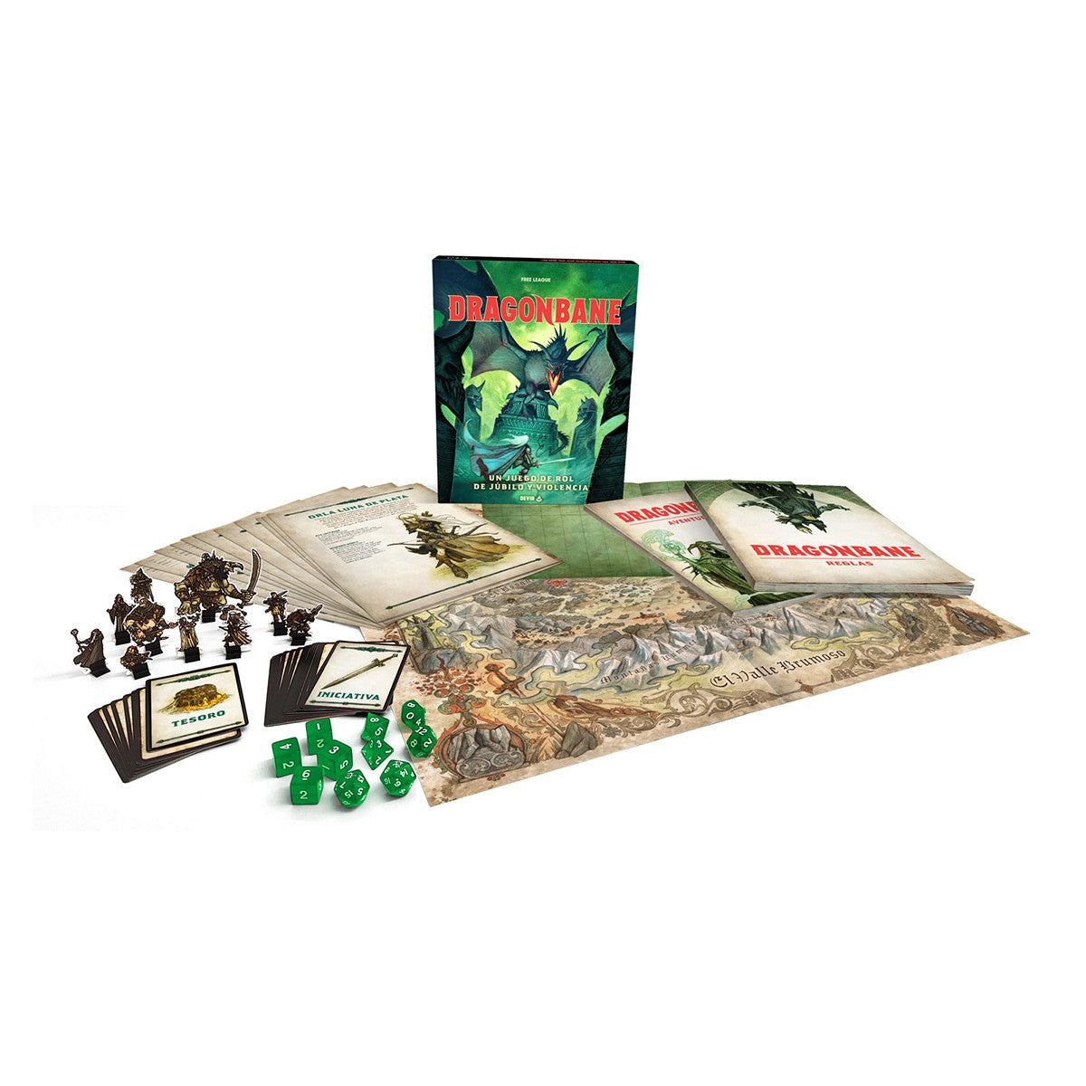 Caja De Inicio Dragonbane - Un Juego De Rol De Júbilo Y Violencia