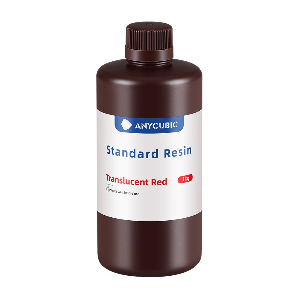 Resina Standard Anycubic 1Kg Rojo Translúcido