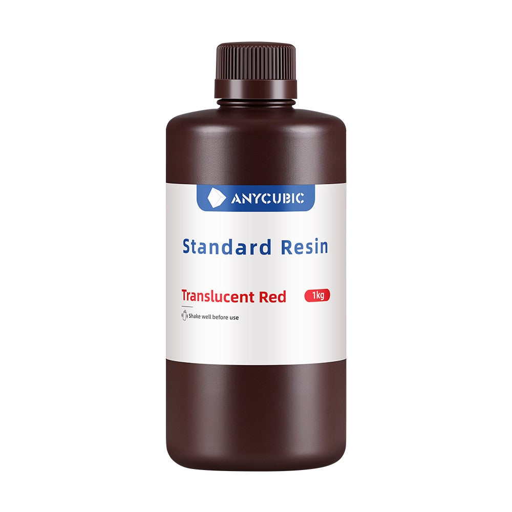 Resina Standard Anycubic 1Kg Rojo Translúcido