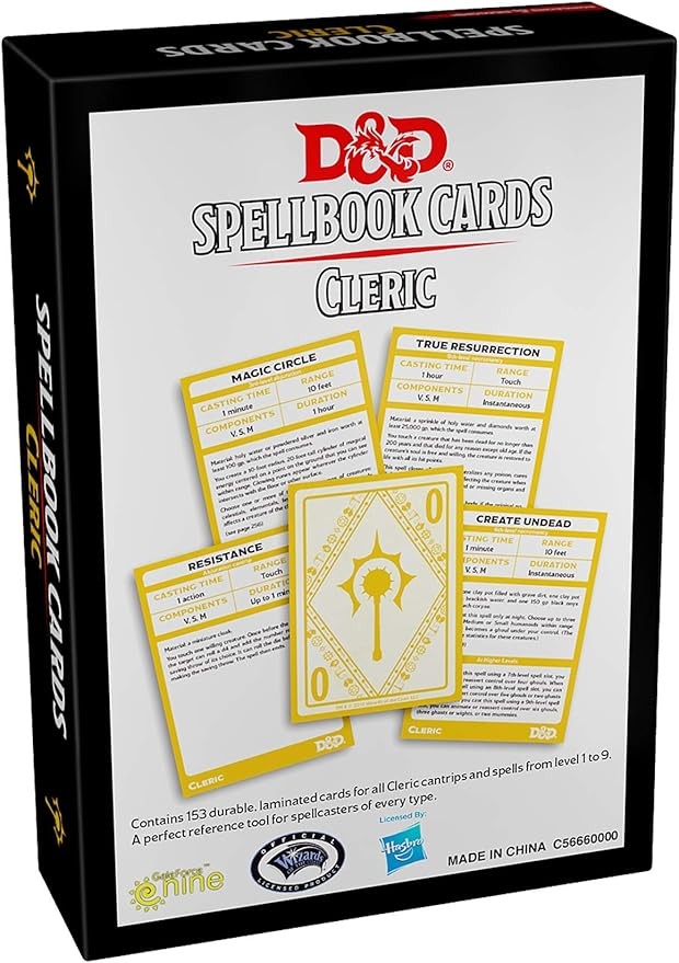 D&D Cleric / Spellbook Cards - ING