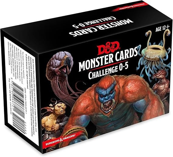 Dungeons & Dragons: Monster Cards. Challenge 0-5