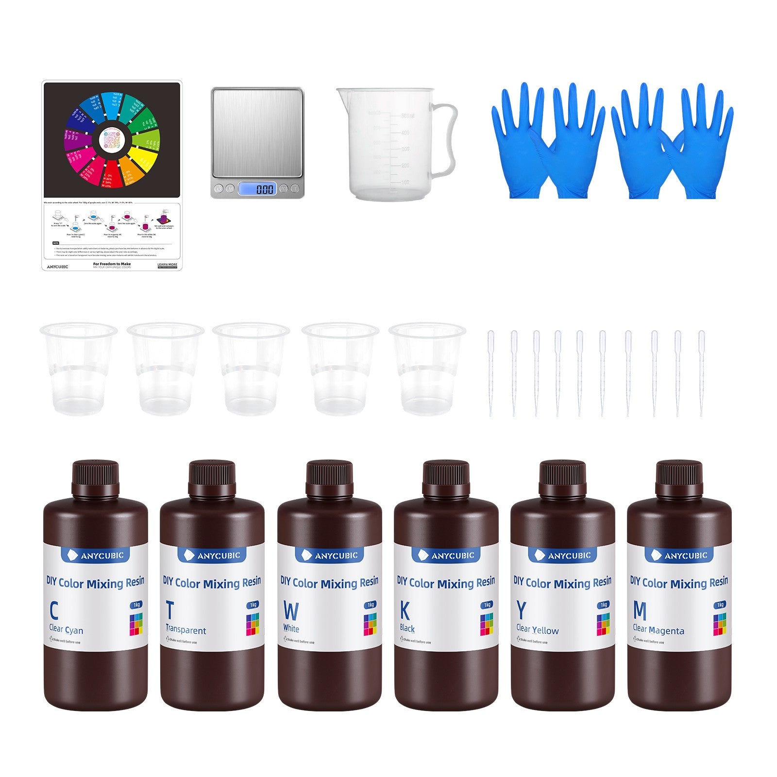 Set X6 Potes De Resinas Para Impresora 3d Diy