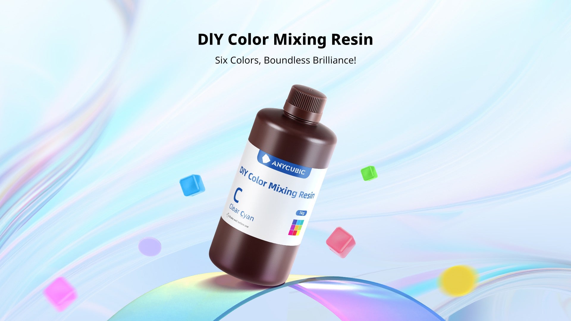 Set X6 Potes De Resinas Para Impresora 3d Diy