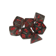 Set 7 Dados Humo/Rojo