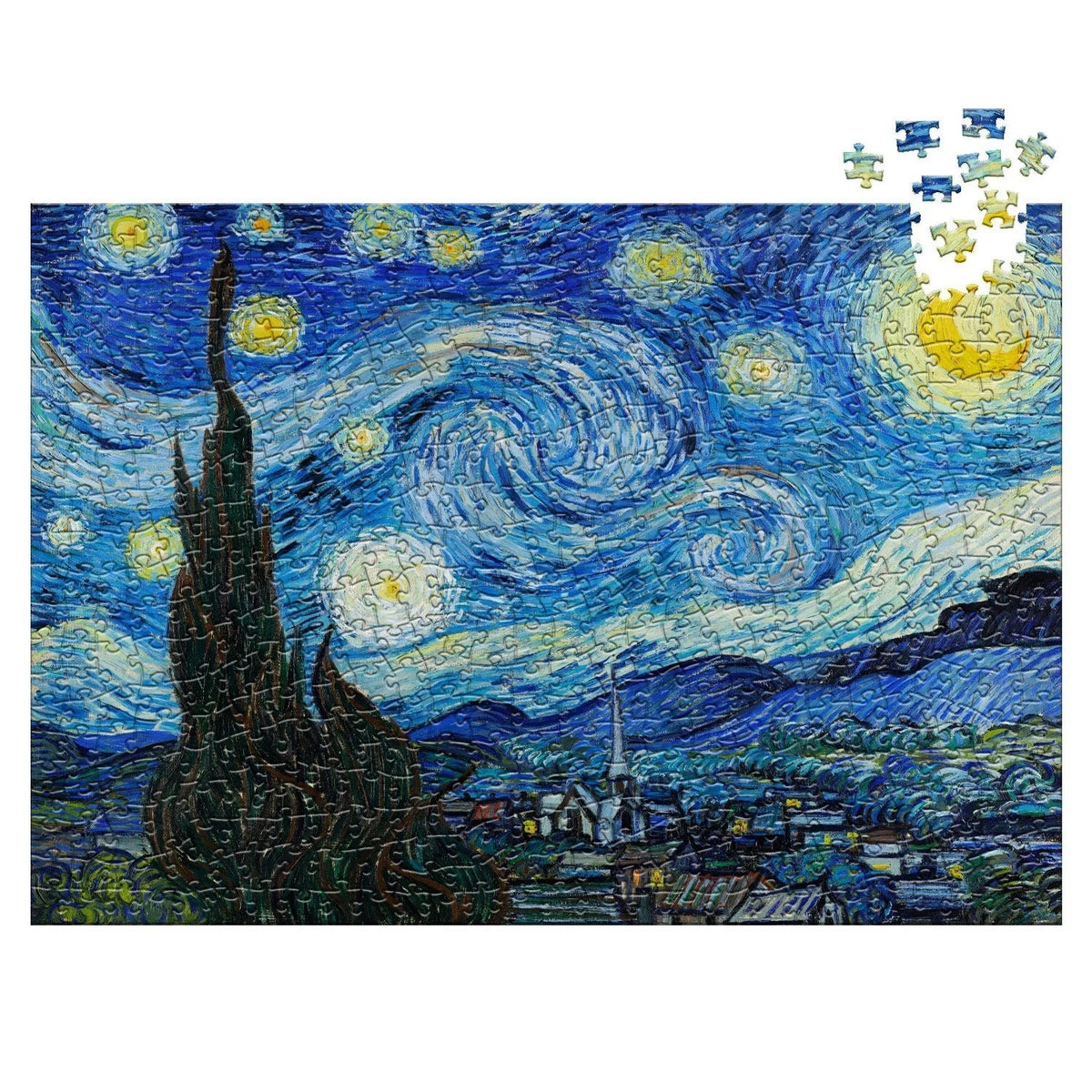 Rompecabezas Noche Estrellada Vincent Van Gogh - 500 Piezas