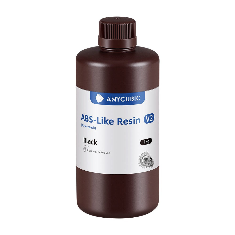 Anycubic Resina Abs-like V2 Lavable En Agua 1kg Negro