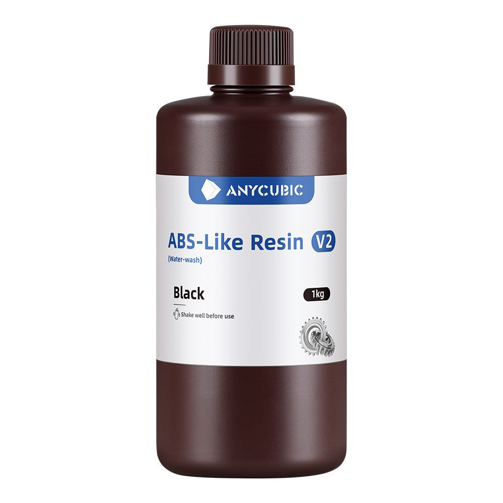 Anycubic Resina Abs-like V2 Lavable En Agua 1kg Negro