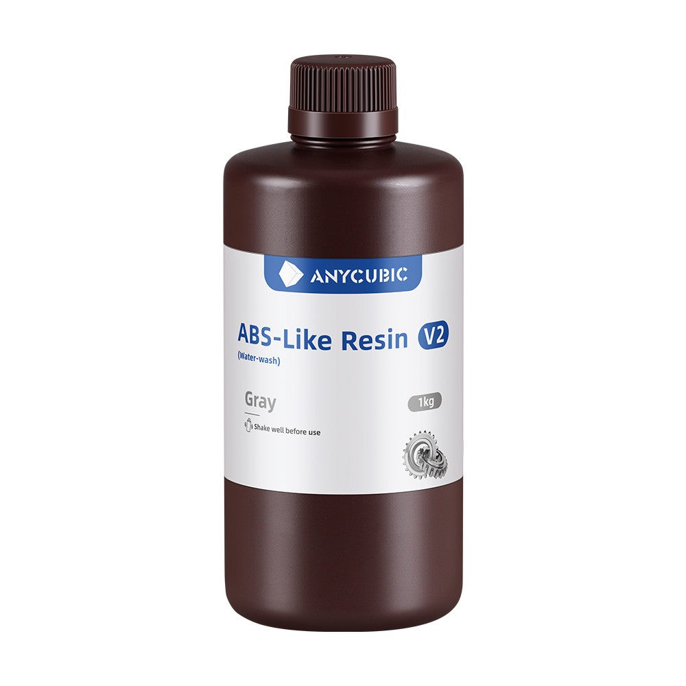Resina Anycubic Abs-like V2 Lavable En Agua 1kg Gris