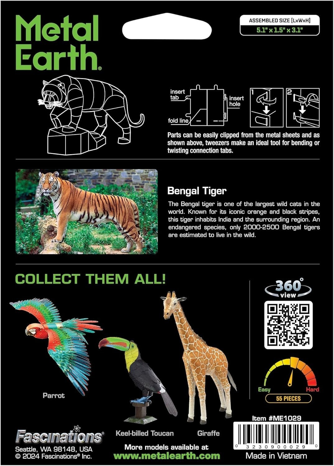 Tigre De Bengala - Para Armar