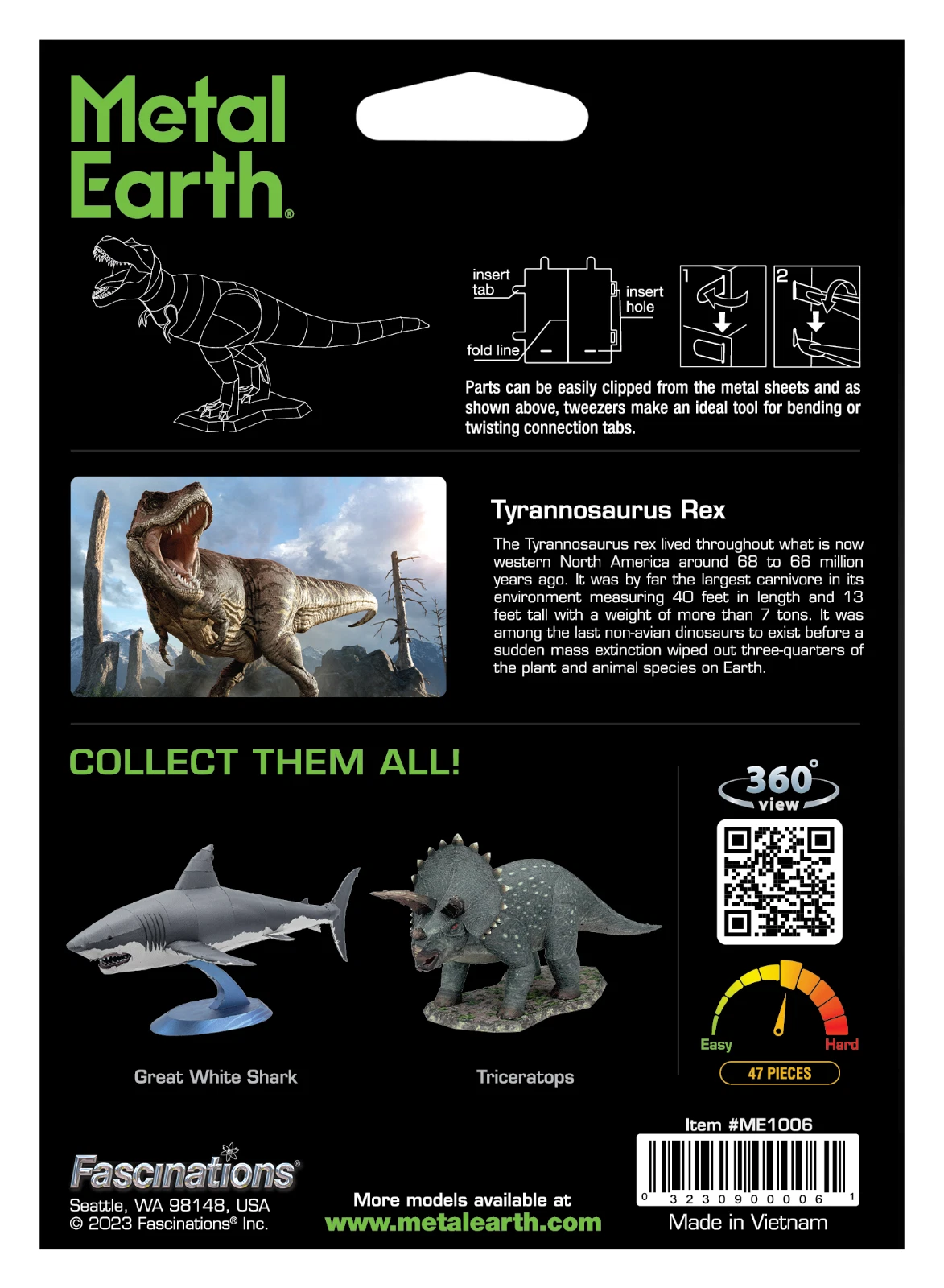 Dinosaurio Tiranosaurio Rex - Para Armar