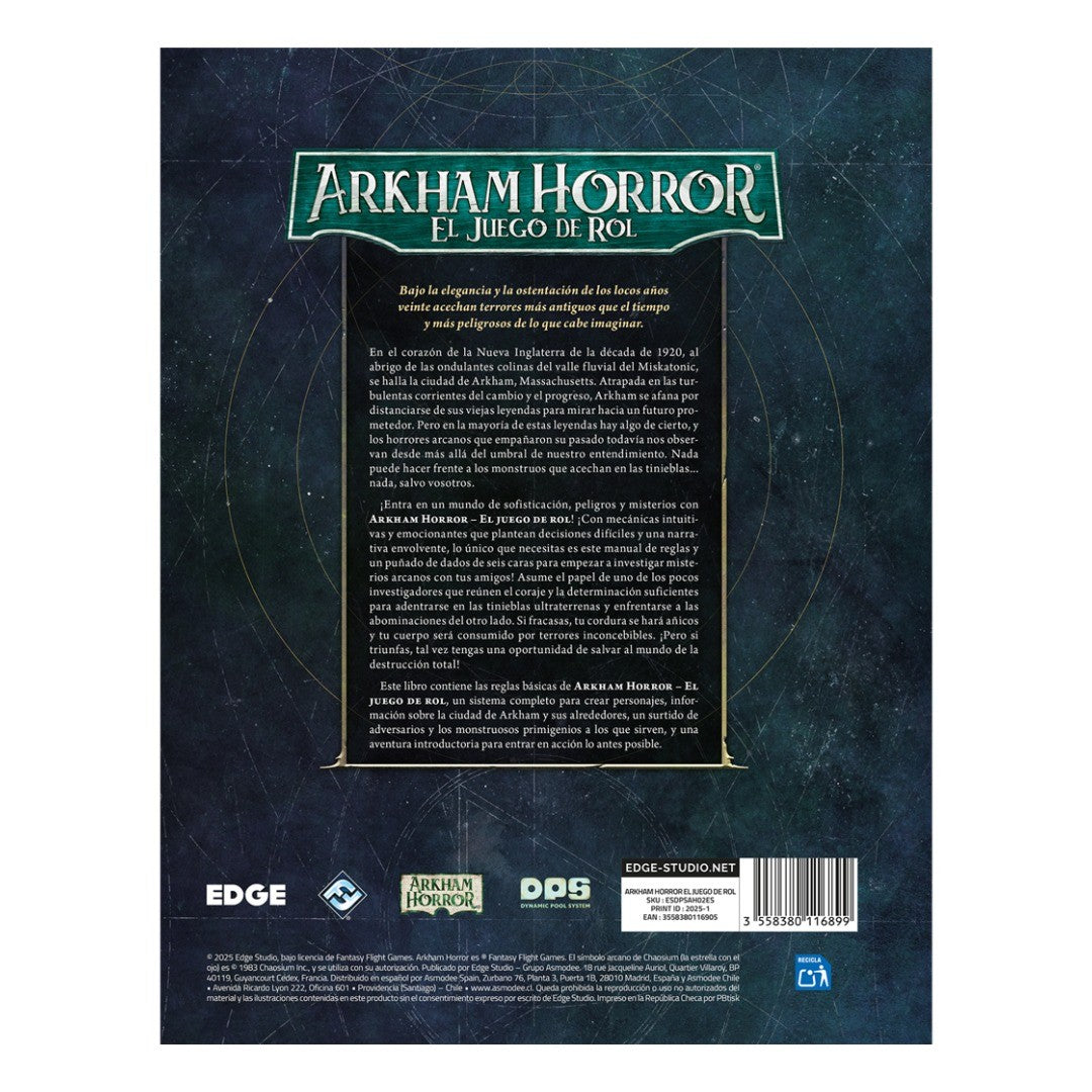 Arkham Horror: El Juego De Rol - Manual Básico