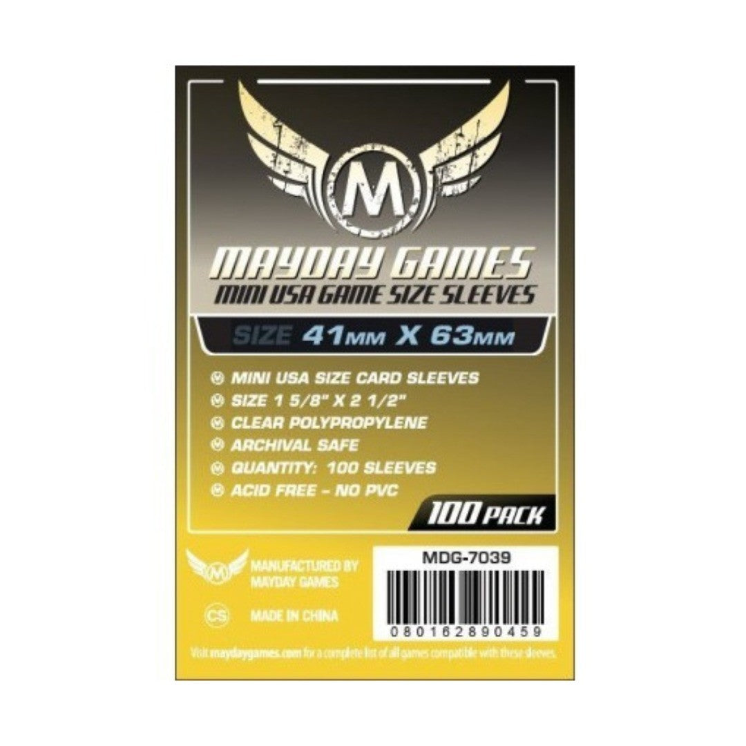 Fundas Mini Usa Mayday 41X63mm x100