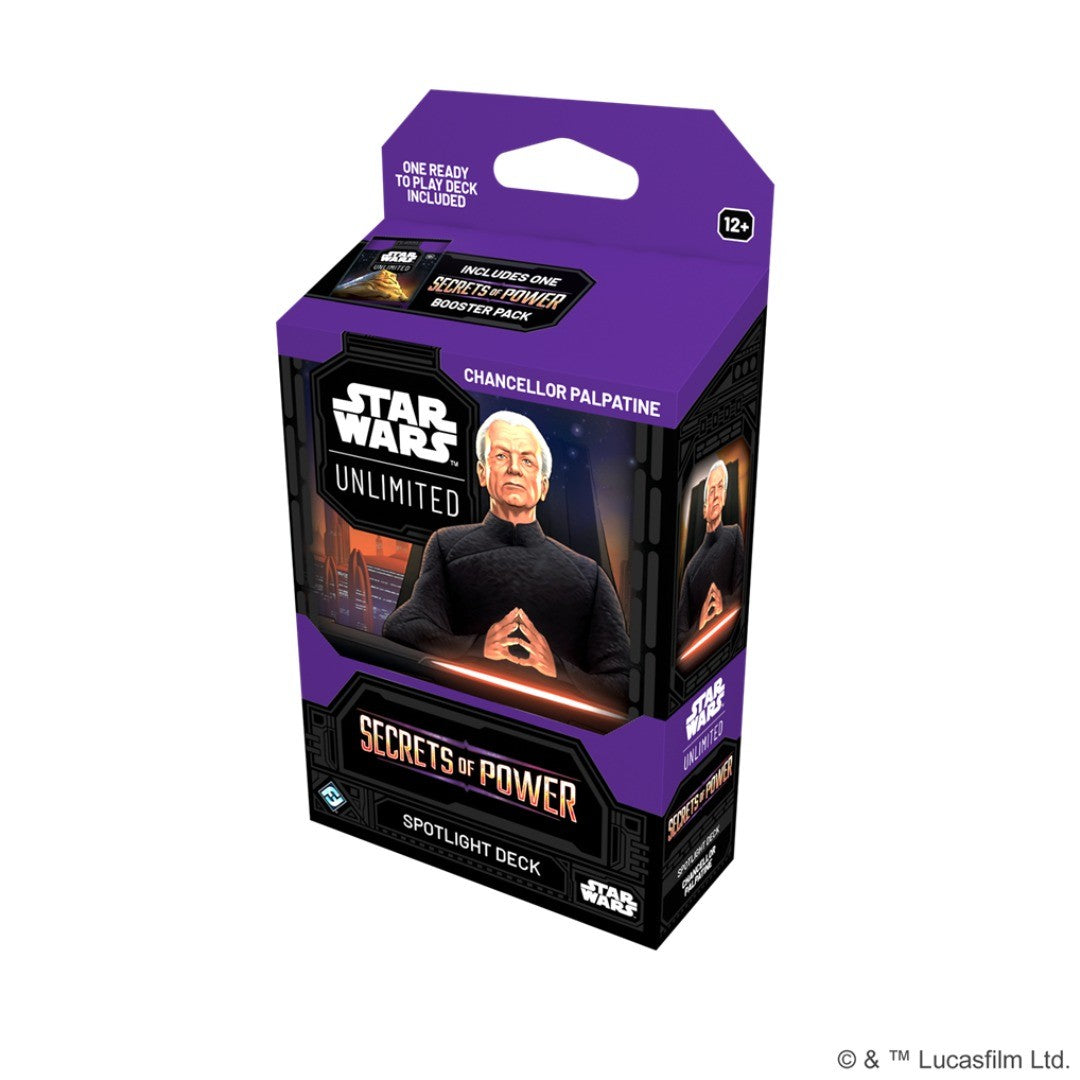 StarWars™ Unlimited: Secrets Of Power - Chancellor Palpatine Mazo de Inicio - Ing