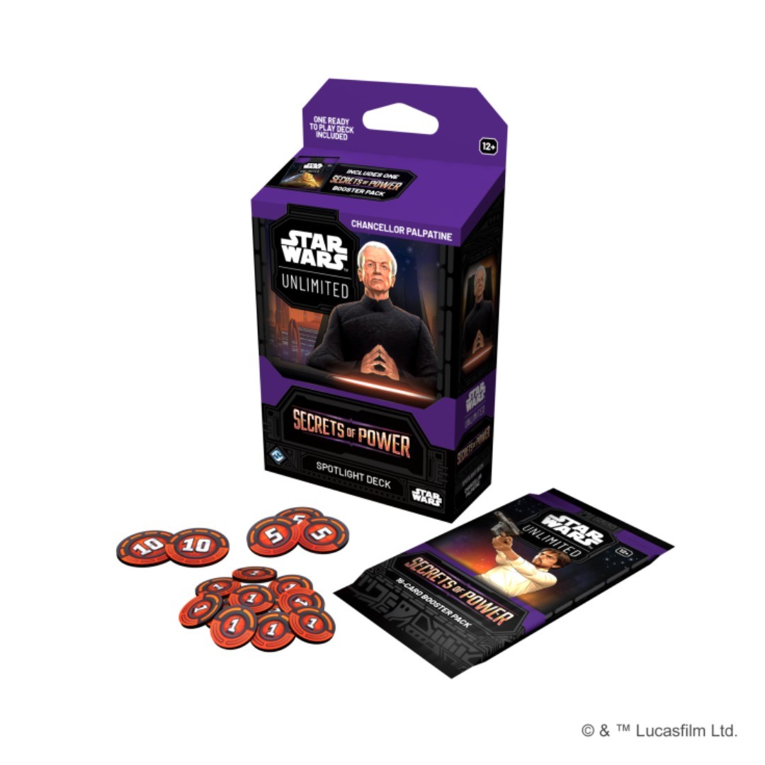 StarWars™ Unlimited: Secrets Of Power - Chancellor Palpatine Mazo de Inicio - Ing