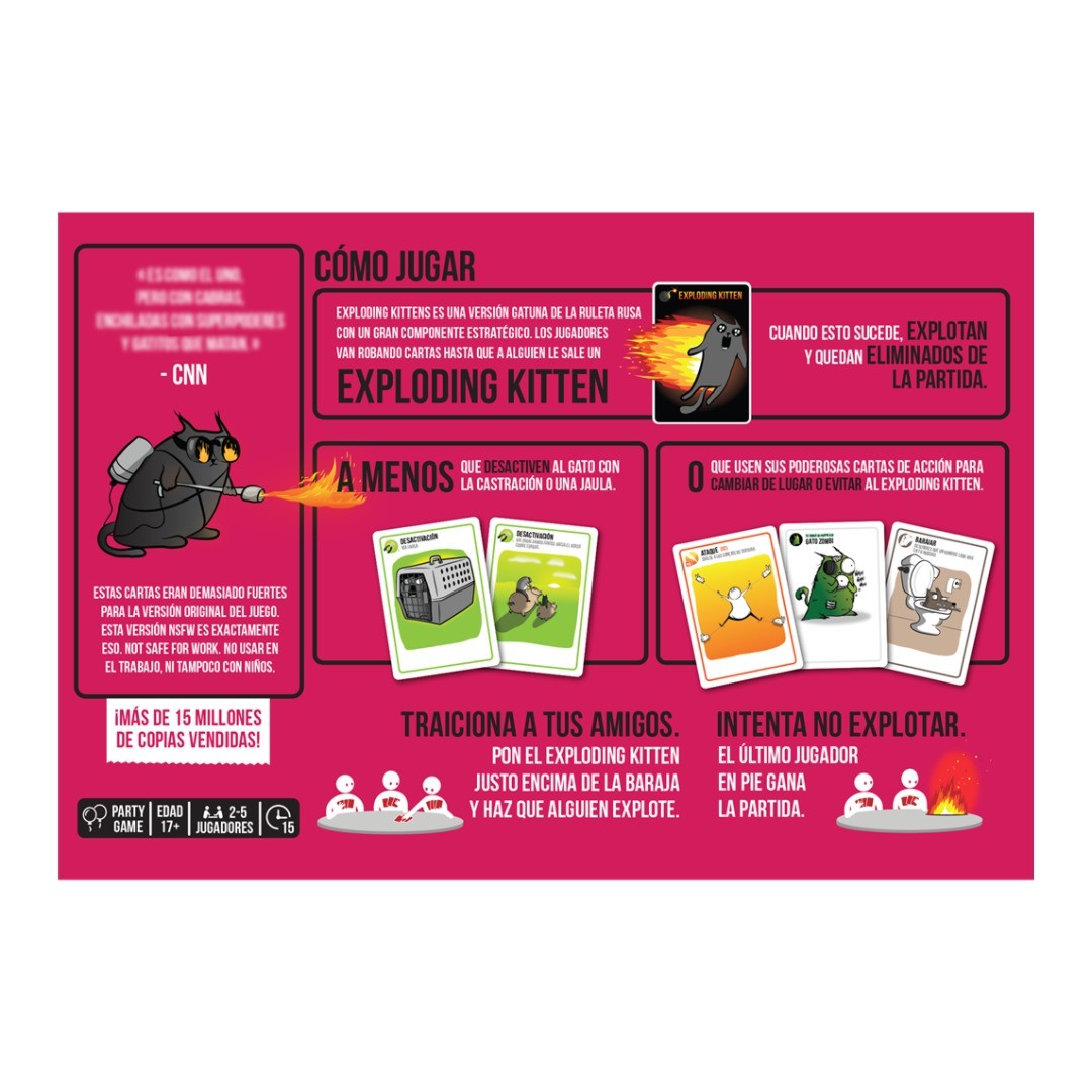Exploding Kittens NSFW - Nueva Edicion