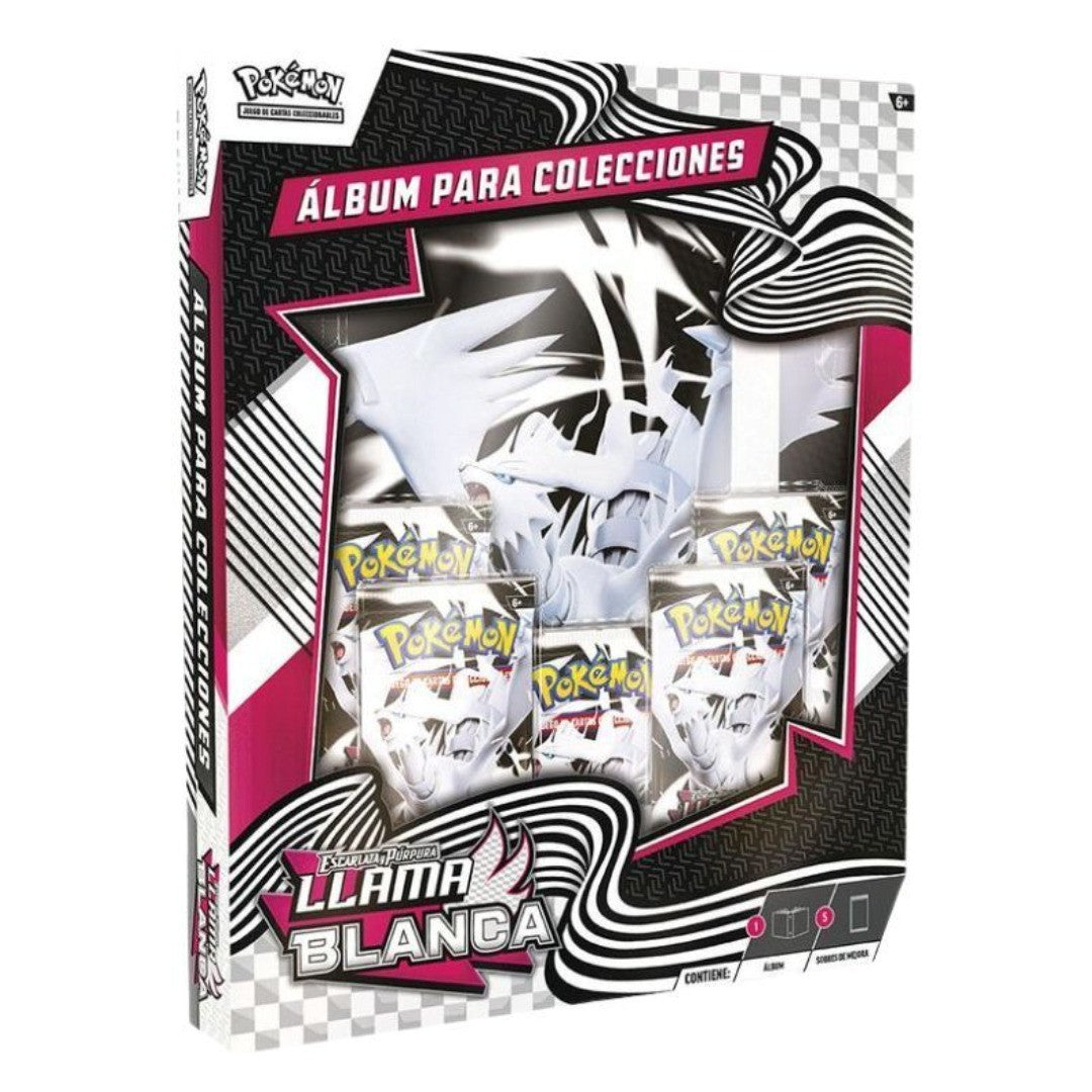 Pokémon: Carpeta Para Colecciones Escarlata y Purpura Llama Blanca - Esp
