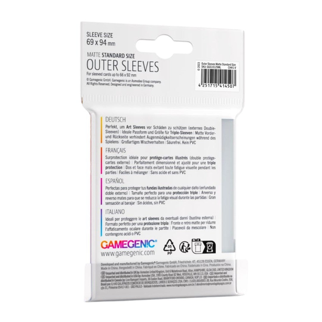 Fundas 69x94 mm - Standard Outer Sleeves x50 Matte - Transparente