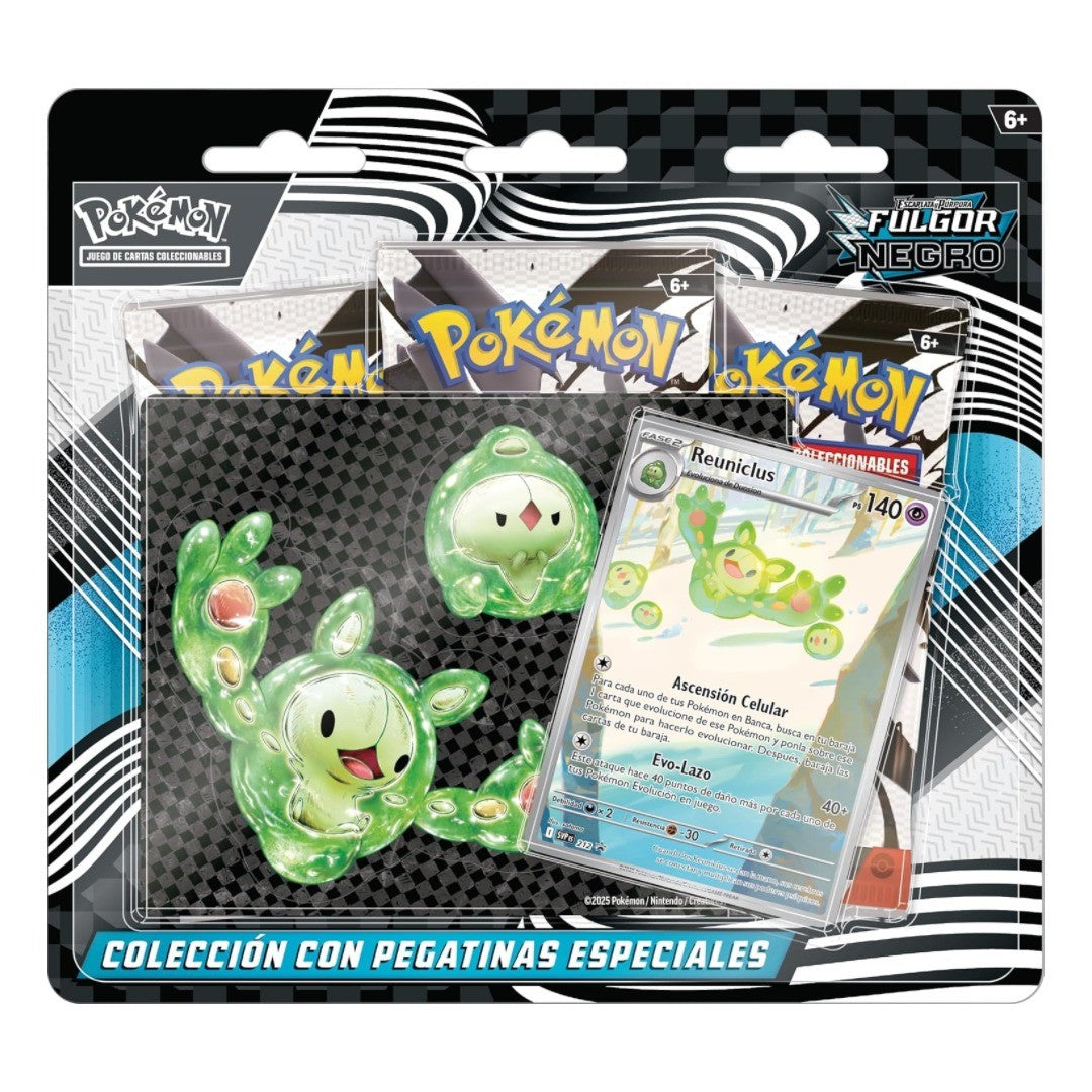 Pokémon: Colección Con Calcomanías Reuniclus Fulgor Negro - Esp