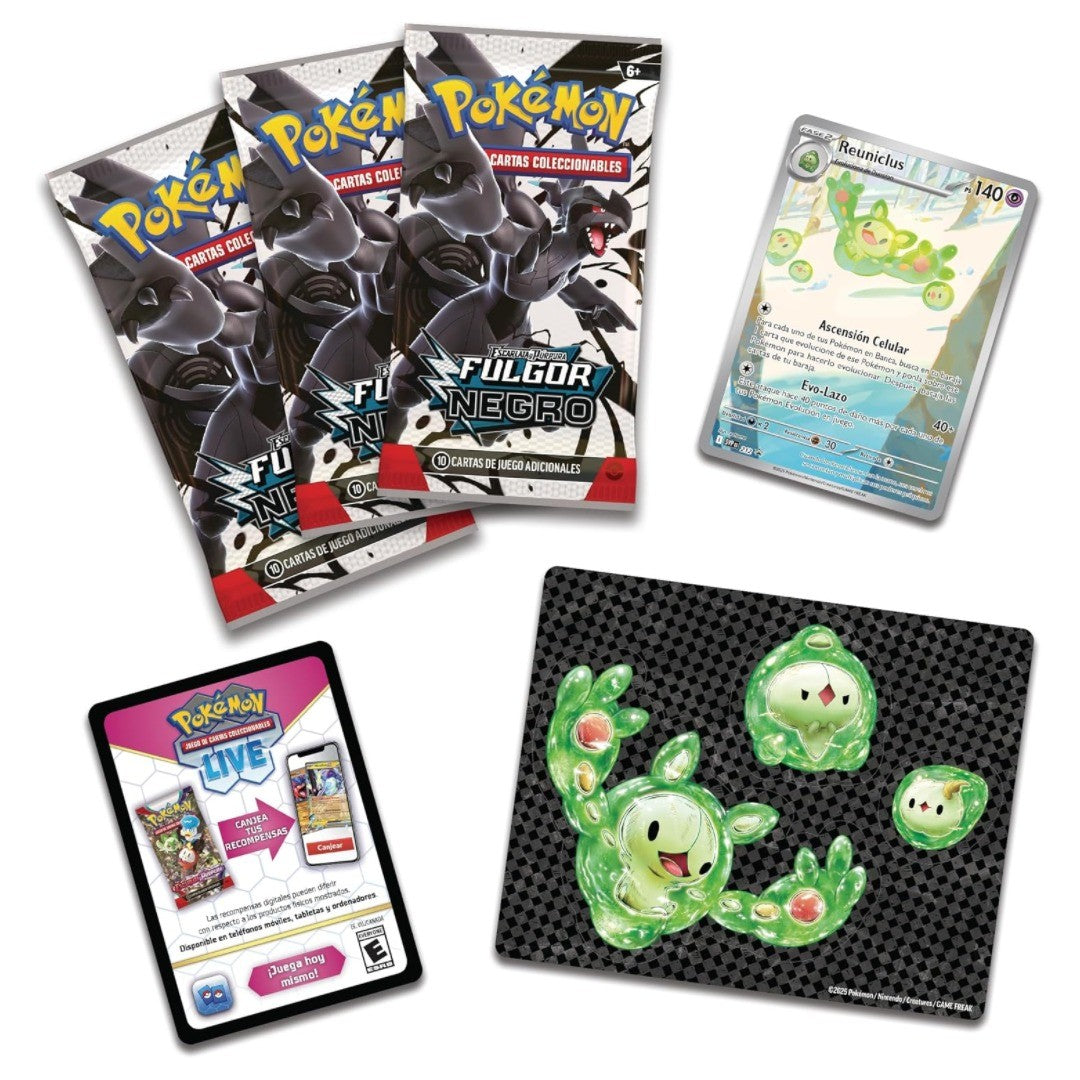 Pokémon: Colección Con Calcomanías Reuniclus Fulgor Negro - Esp