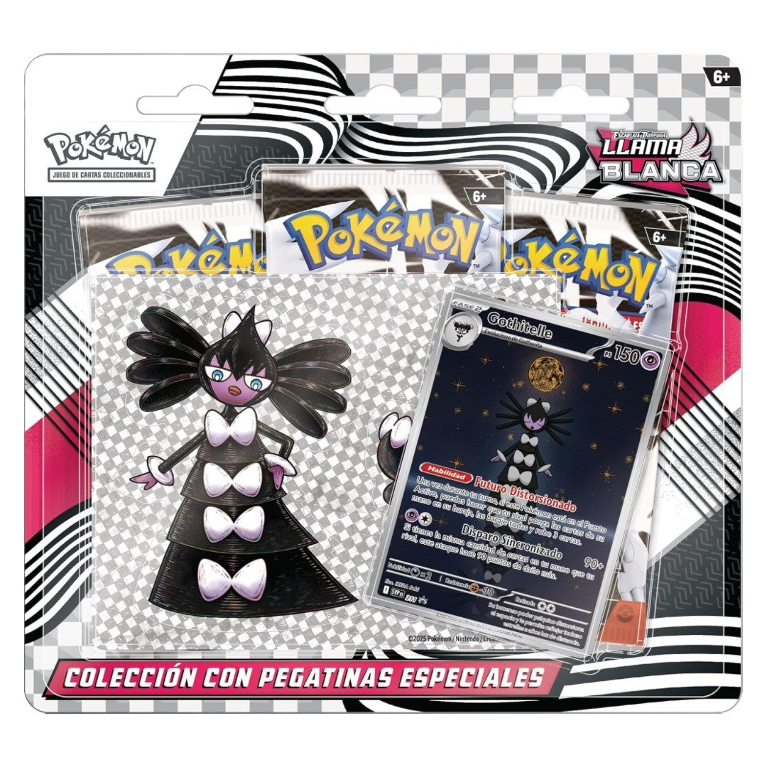 Pokémon: Colección Con Calcomanías Gothitelle Llama Blanca - Esp