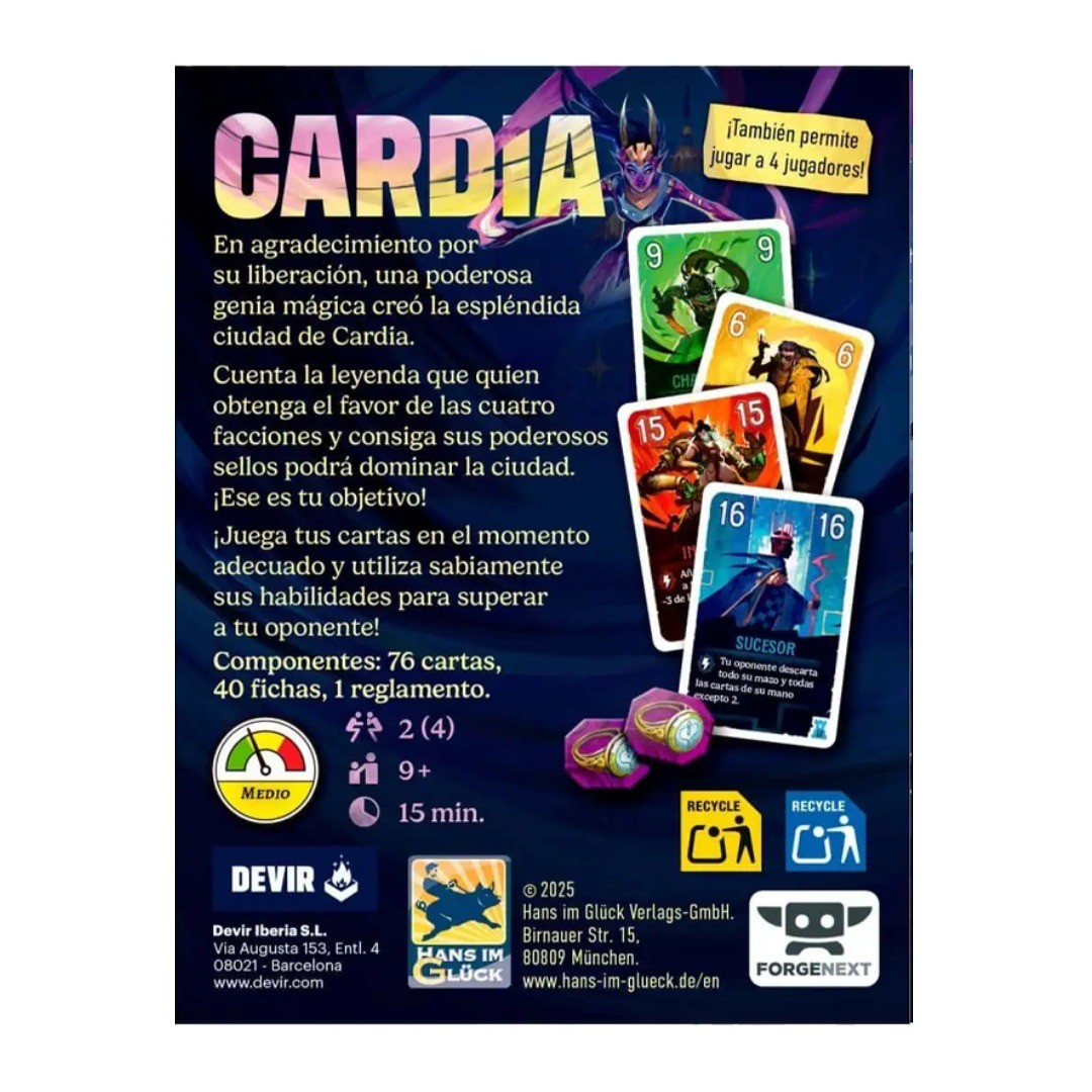 Duelo Por Cardia - Devir Pocket