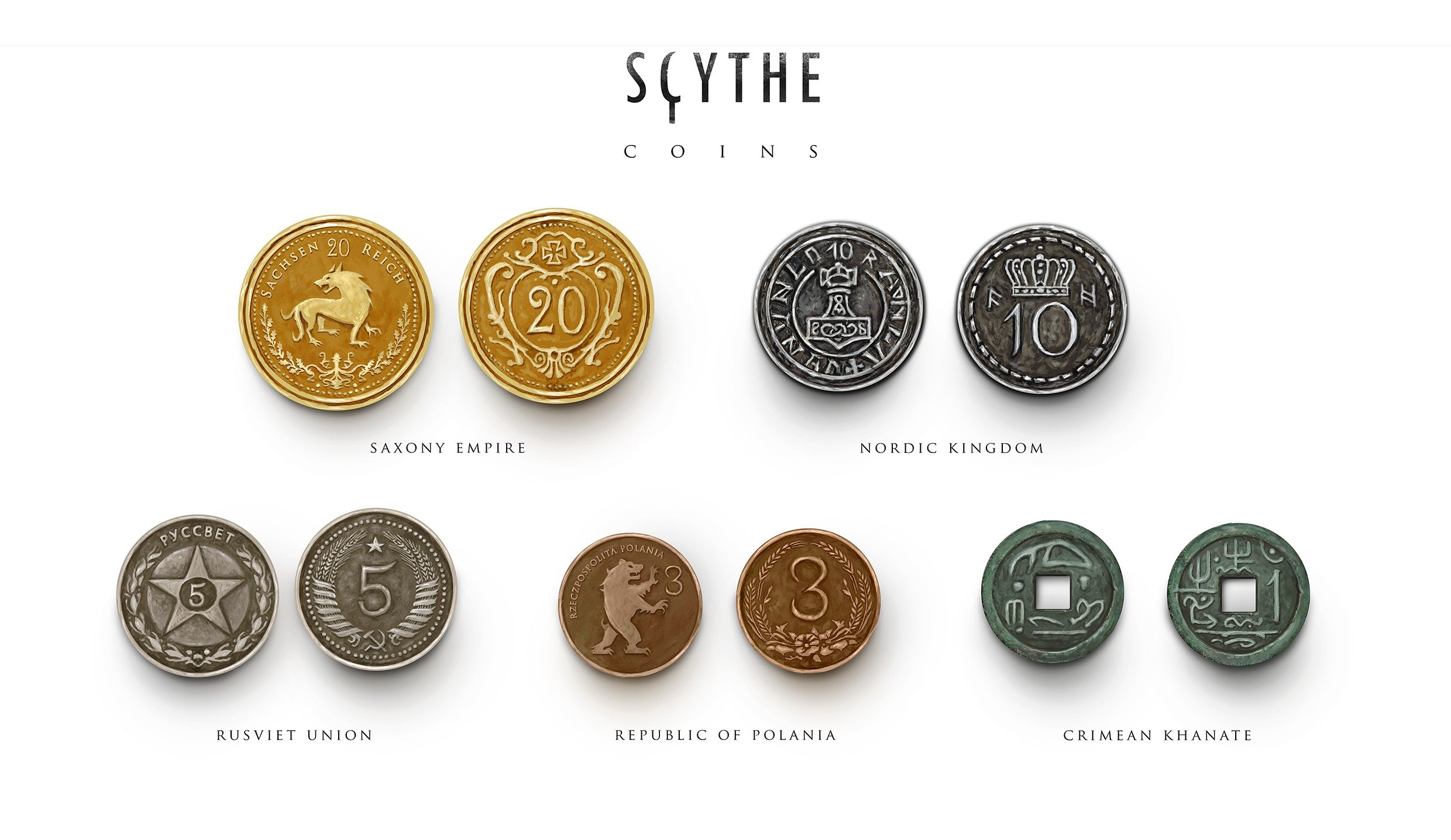Scythe: Monedas Metalicas