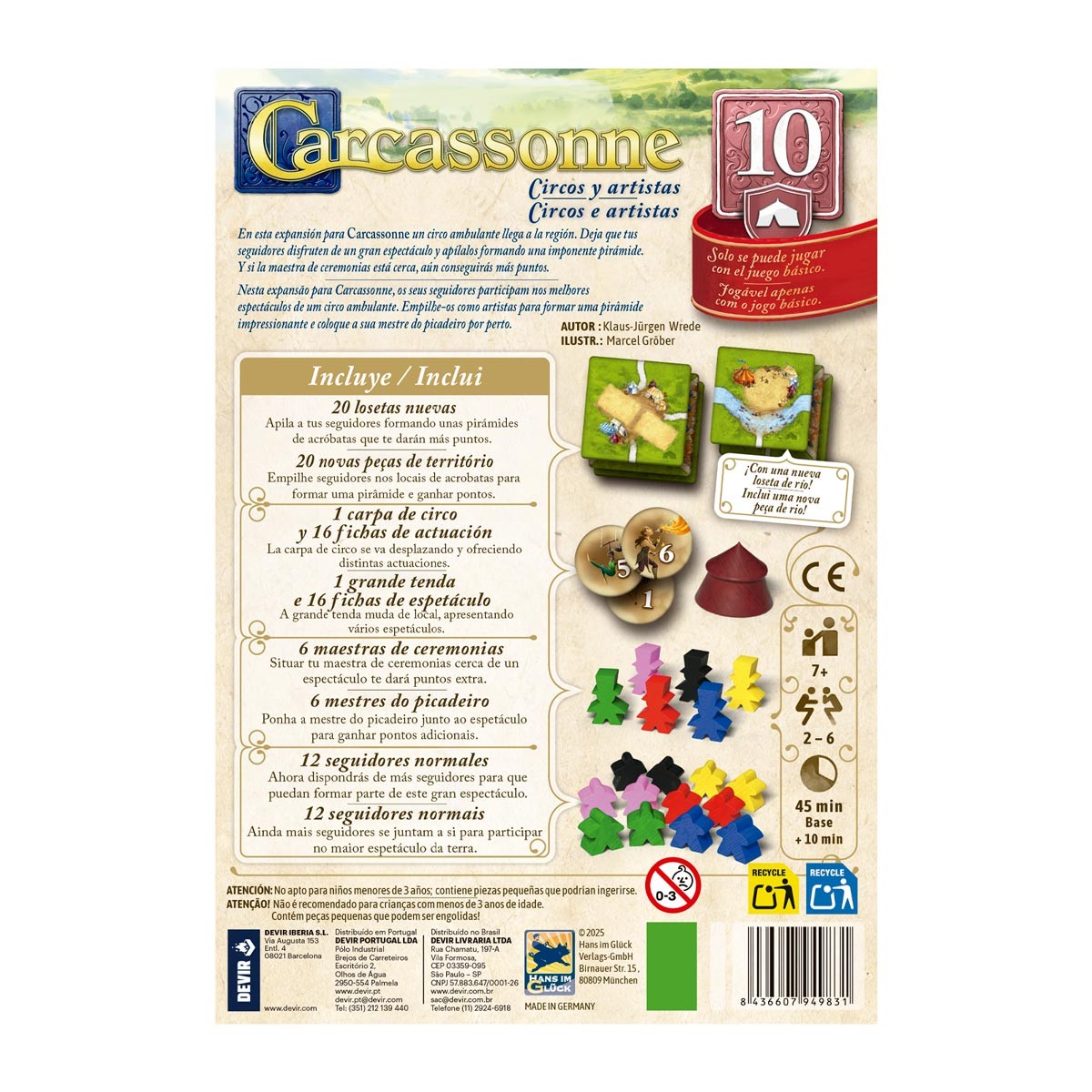 Carcassonne: Circos Y Artistas - Expansión 10