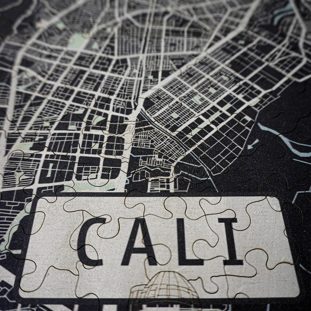 Mapa Cali - Rompecabezas Redondo en Madera 165 Piezas