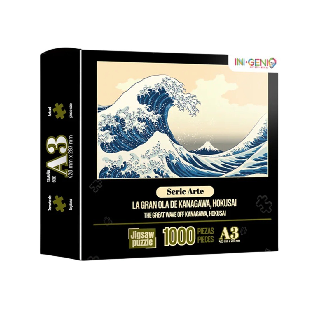 Rompecabezas Mini - La Gran Ola De Kanagawa - 1000 Piezas