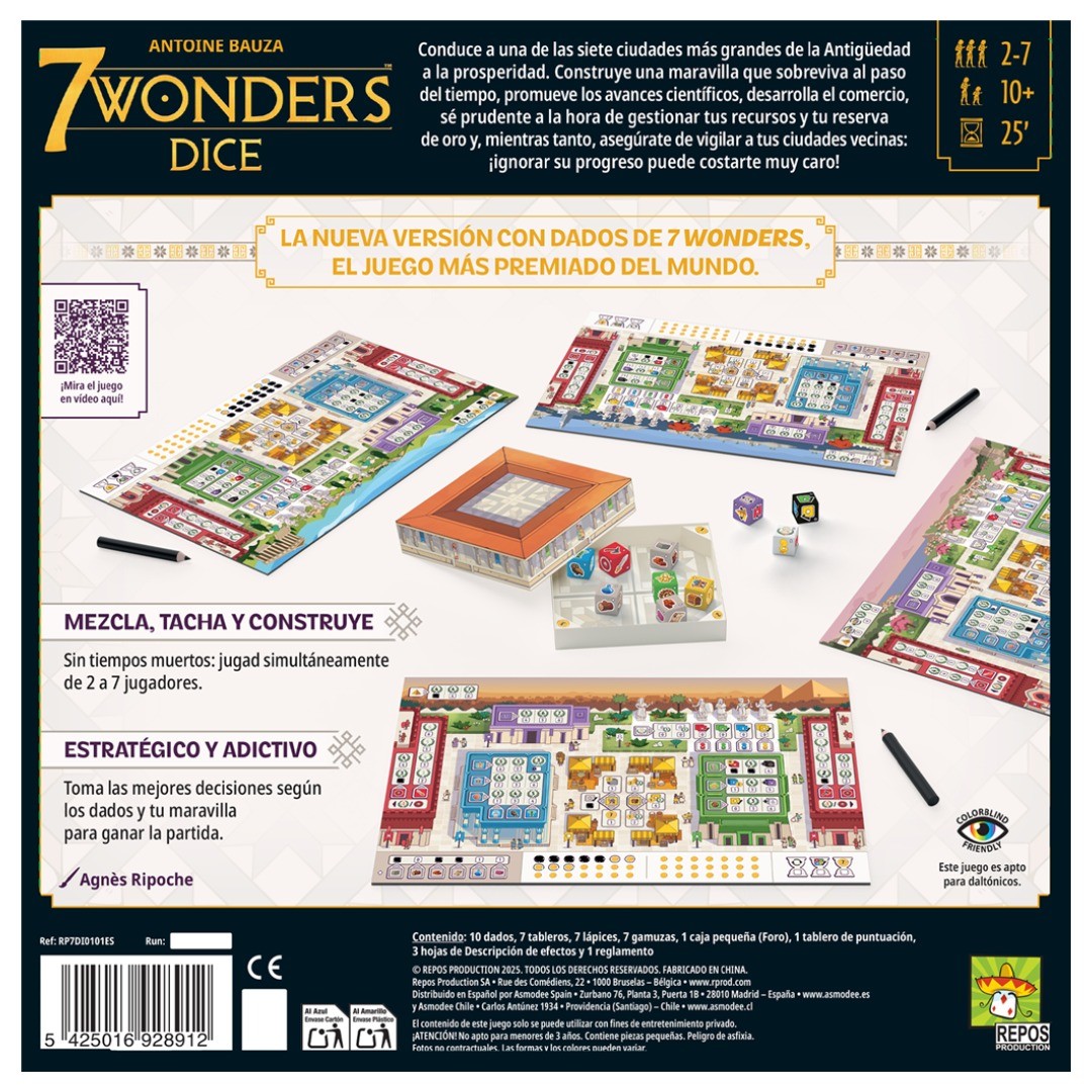 7 Wonders Dice