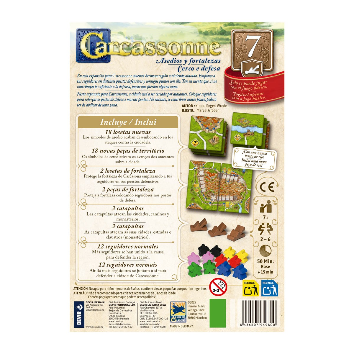 Carcassonne: Asedios y Fortalezas - Expansión 7