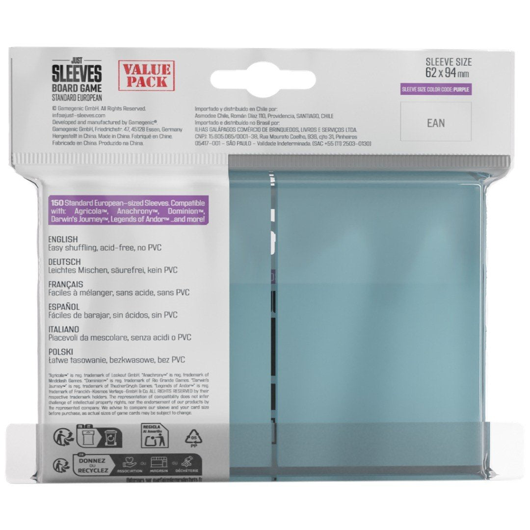 Fundas 62x94 mm - Just Sleeves Standard European x150