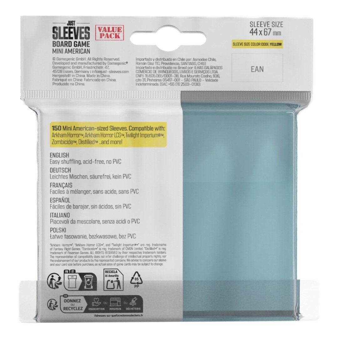 Fundas 44x67 mm - Just Sleeves Mini American x150