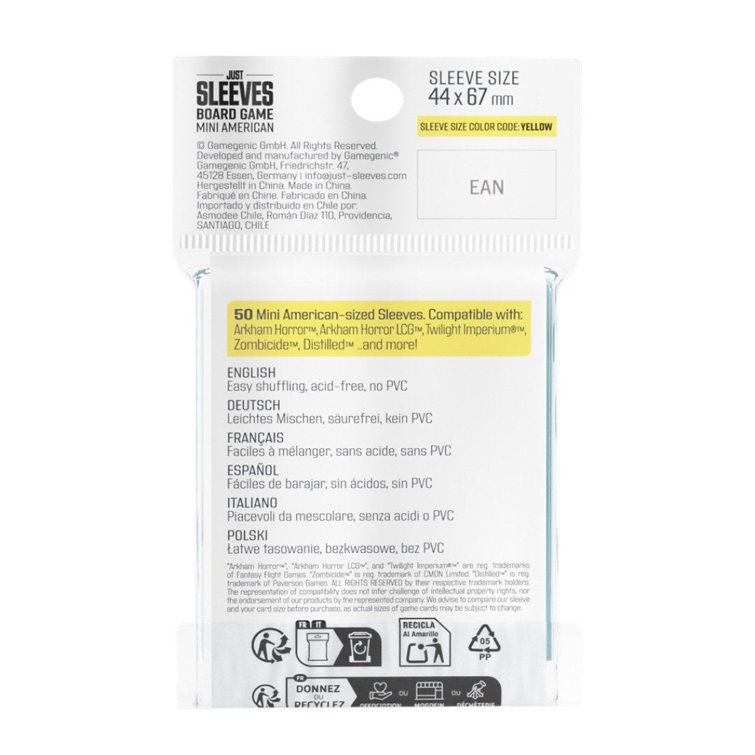 Fundas 44x67 mm - Just Sleeves Mini American x50