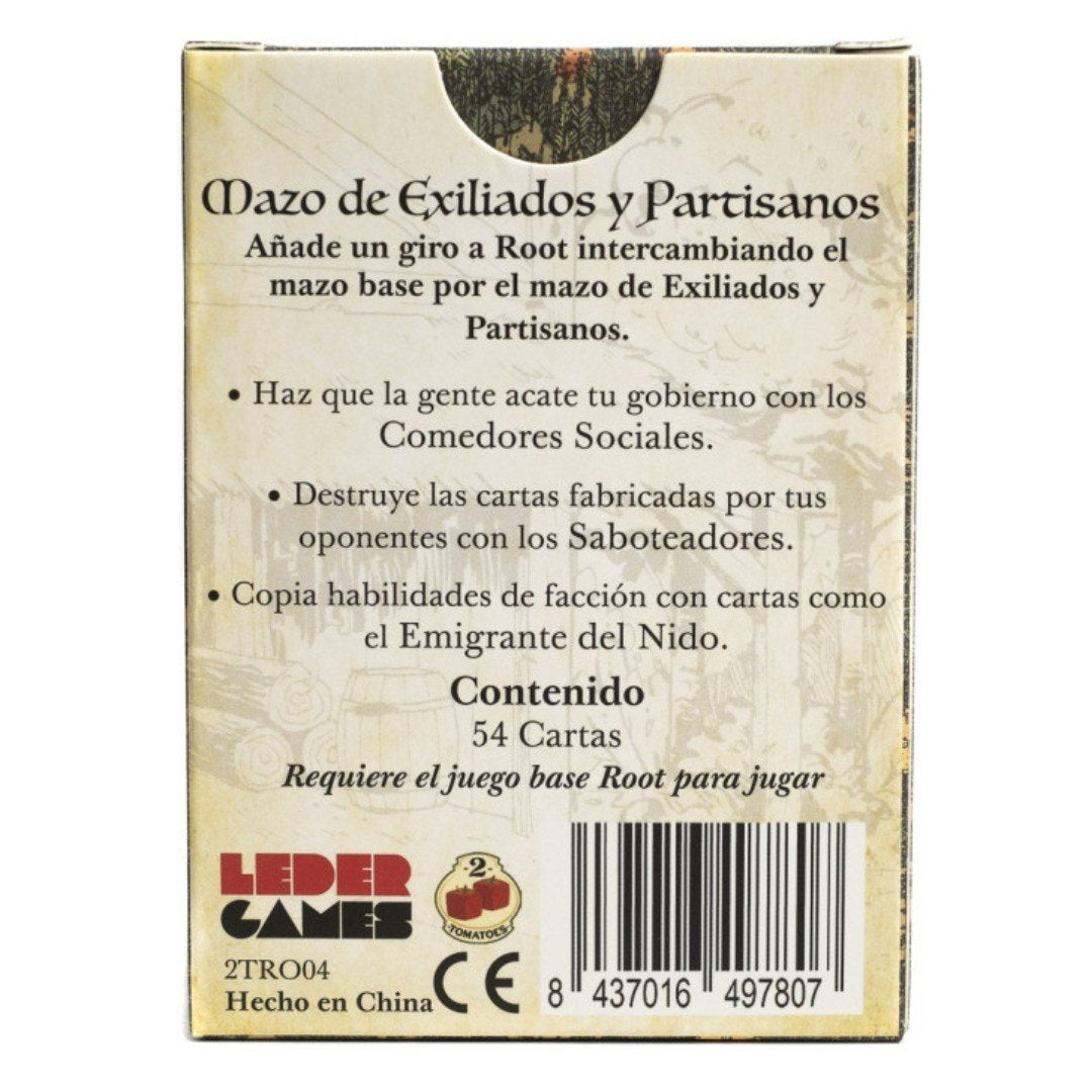 Root: Pack cartas de Exiliados y Partisanos
